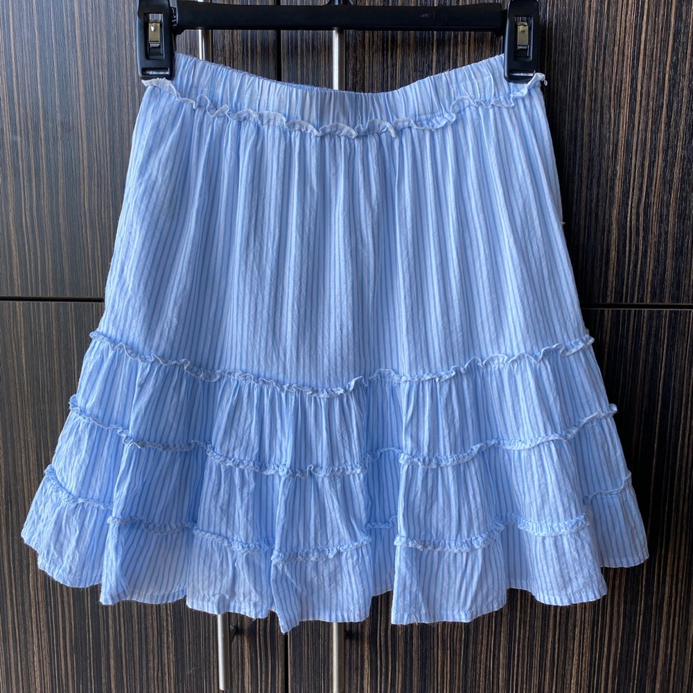 Blue and white stripes women’s skirt Size XS
